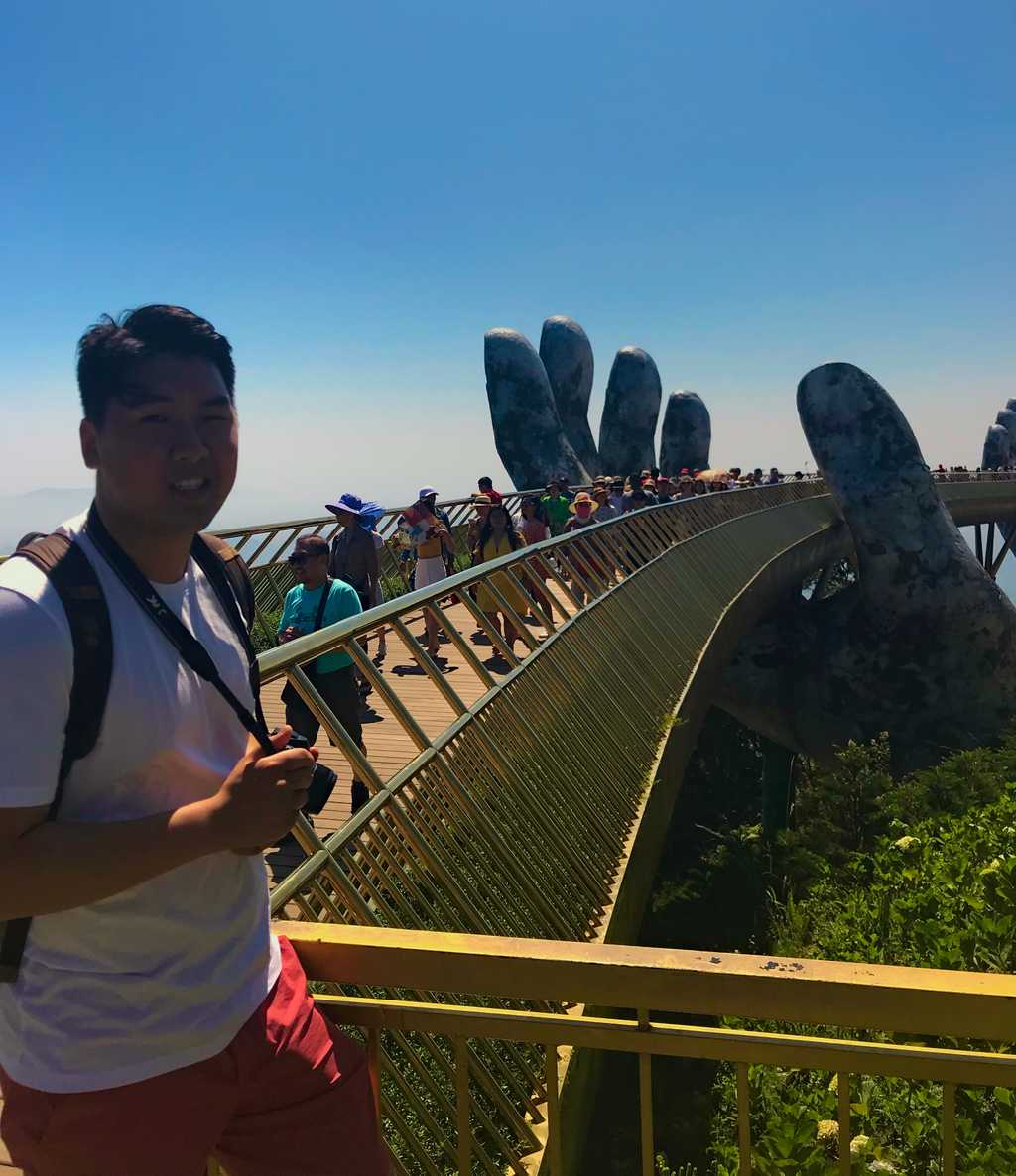 Picture of me in front of a the Golden Bridge